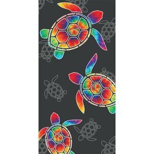 New Tie Dye Sea Turtle Towel Cotton Bath Beach Pool GIFT 30x60 Shell Honu Ocean